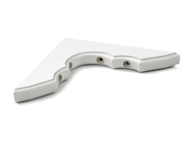 HYLLEKNAPPER 250 X 250MM FURU HVIT LP