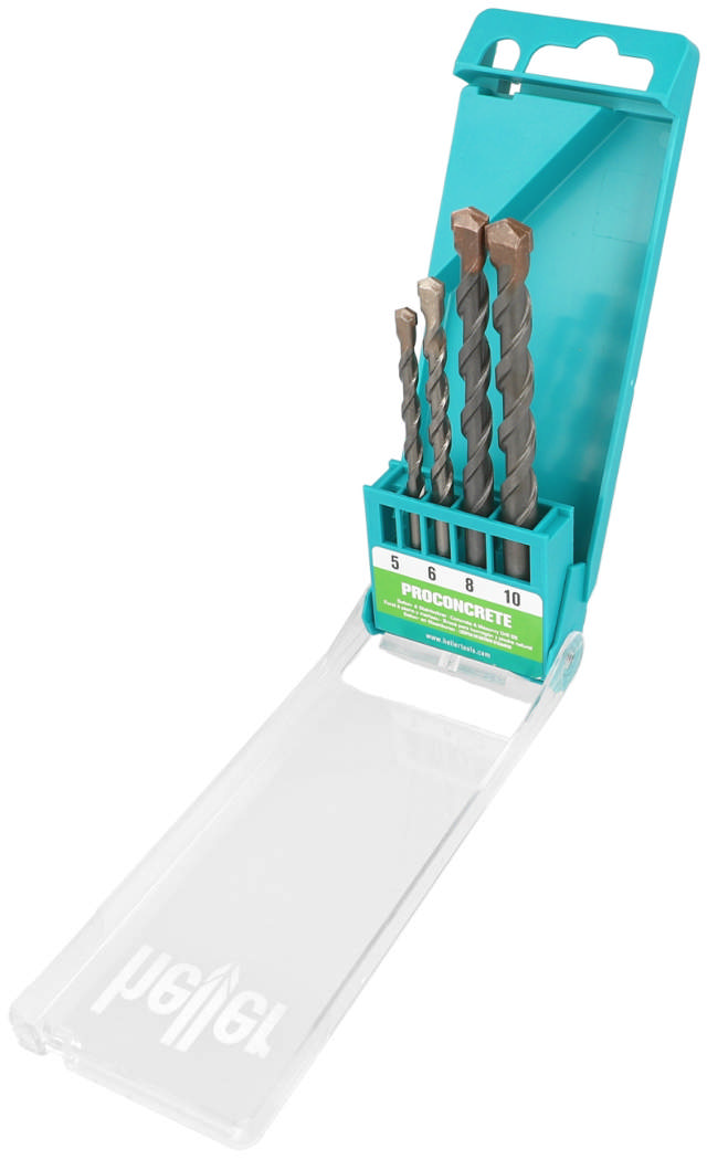 Mer betong- og murborsett 5/6/8/10mm