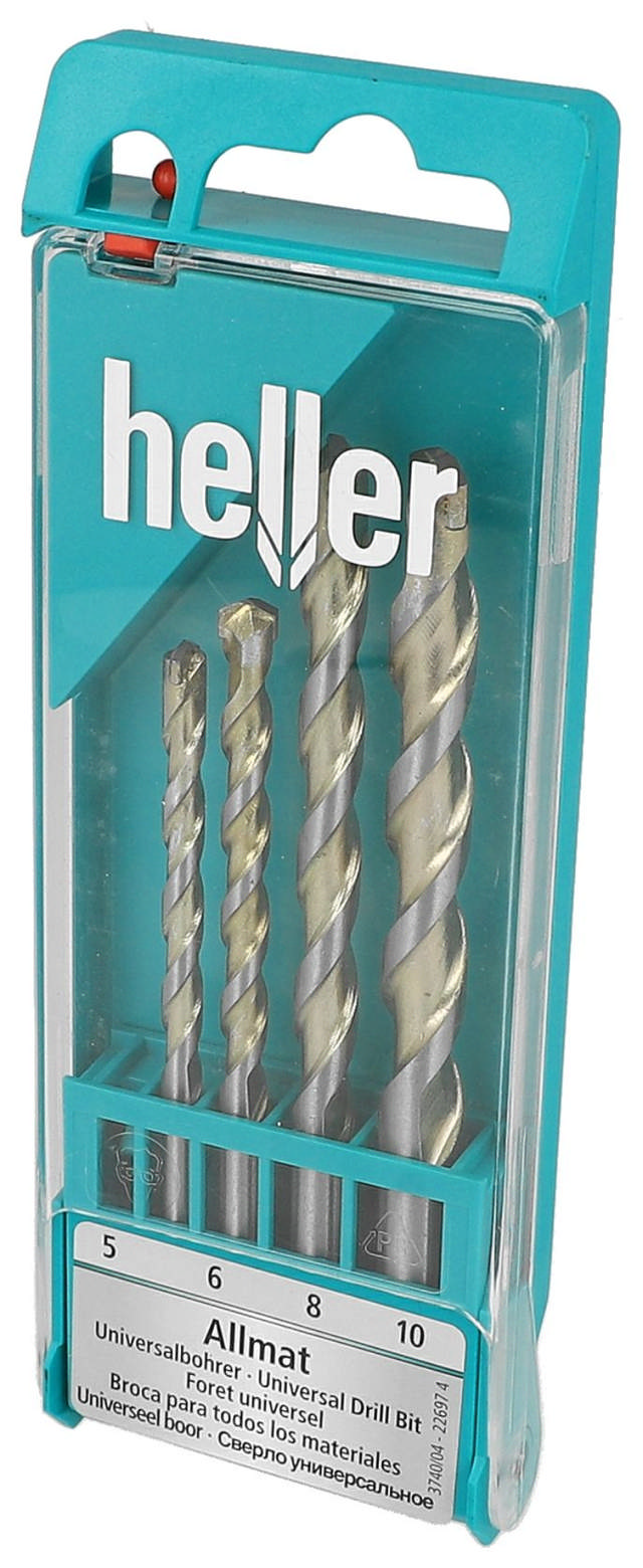 Heller unibor trådløs 4 stk, 5,6,8,10mm sett