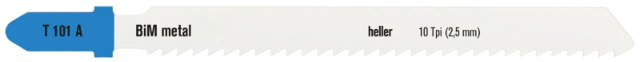 Heller stikksagblad 75mm t/metall 2-20mm, pk a 5. T101A