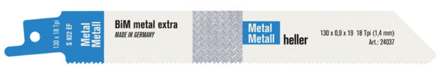 Heller bajonettsagblad t/metall 1,4x150mm