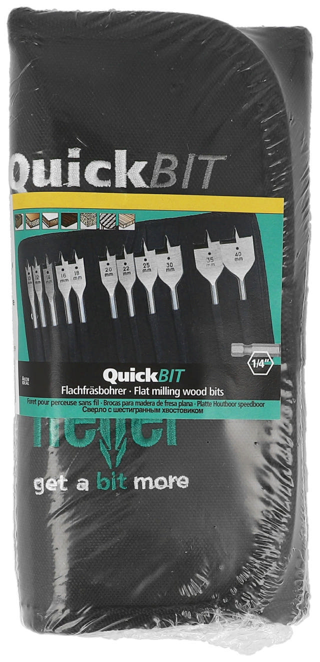 Heller flatborsett 11 stk. 10-40 mm