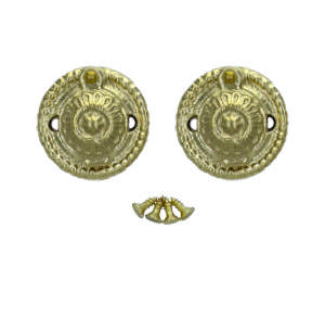 Nøkkelbrikke 1671-T Messing Polert Uten lakk Ø45mm