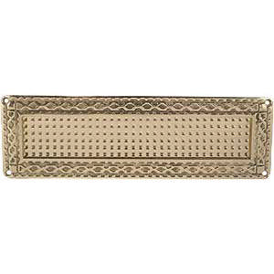 Bokstavskilt 611 Messing Polert med lakk 262X82 mm