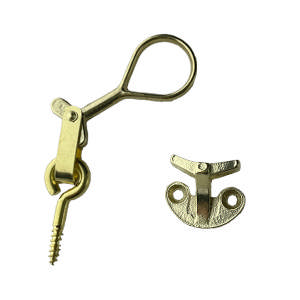 Anverfer 280 m/Fransk malje Kort oppheng inkl. konsoll Messing Polert Uten lakk 25m