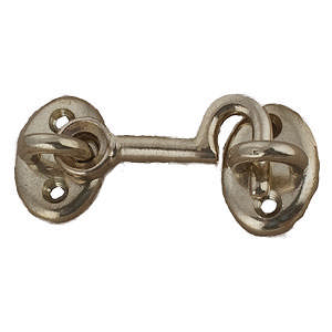 Hyttekrok 605 Messing Polert med lakk 45 mm