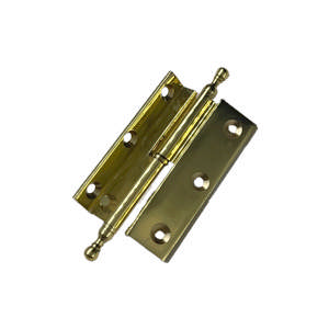 Skaphengsel H Buet m/fig Messing Polert med lakk 60XØ6 mm