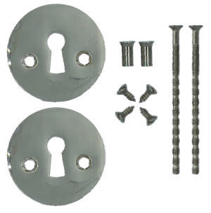 Nøkkelring Tau med klaff Messing Polert Uten lakk Ø37mm