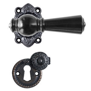 Dørhåndtak Østerbro 670, Eldre dører, Svart, Oksidert svart