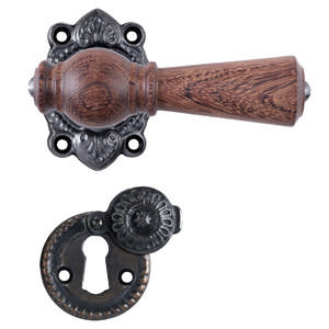 Dørhåndtak Østerbro 670, Nye dører, Mahogni, Oksidert svart