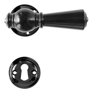 Dørhåndtak Østerbro 670, Eldre dører, Svart, Sortlakkert