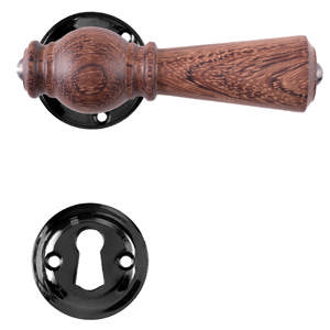 Dørhåndtak Østerbro 670, Eldre dører, Mahogni, Sortlakkert