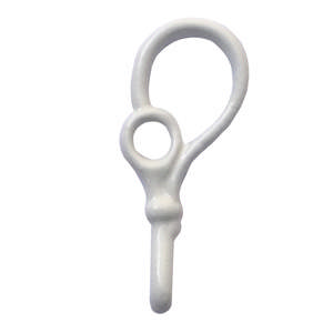 Anverfer Retro Lukket med malje Hvit lakk 61x23mm