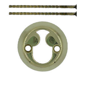 Sylinderring Rococo Messing Polert Uten Lakk 11mm Ø50