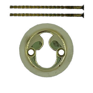 Sylinderring Rococo Messing Polert Uten Lakk 16mm Ø50