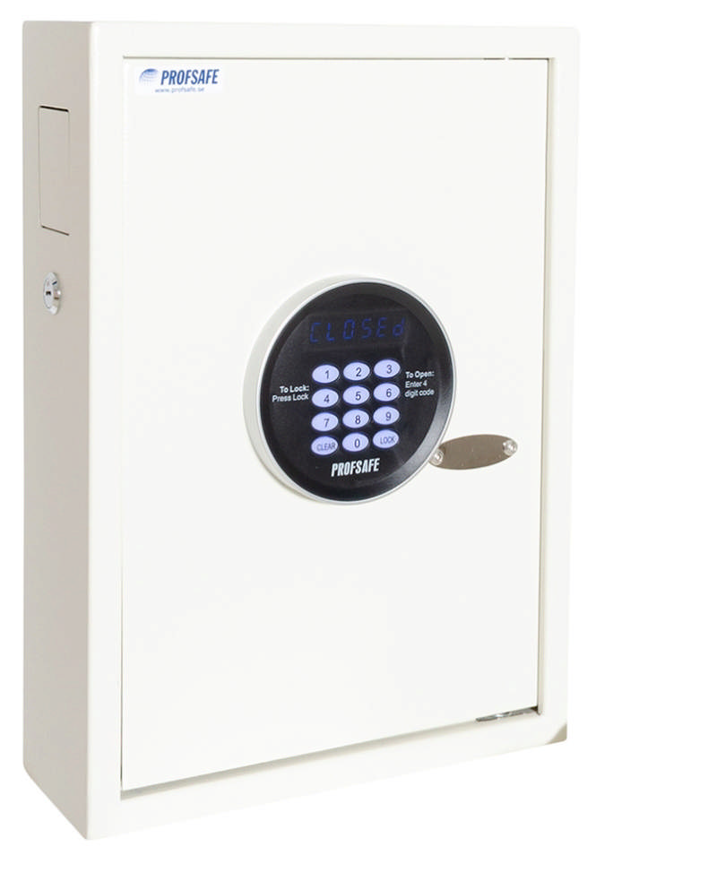 Profsafe nøkkelskap med 50 kroker m/kodelås