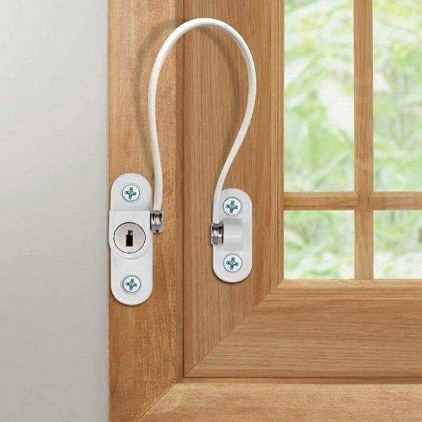 VINDUSLÅS, OVAL MODELL, FORKROMMET, M/SS-304 WIRE - 190MM